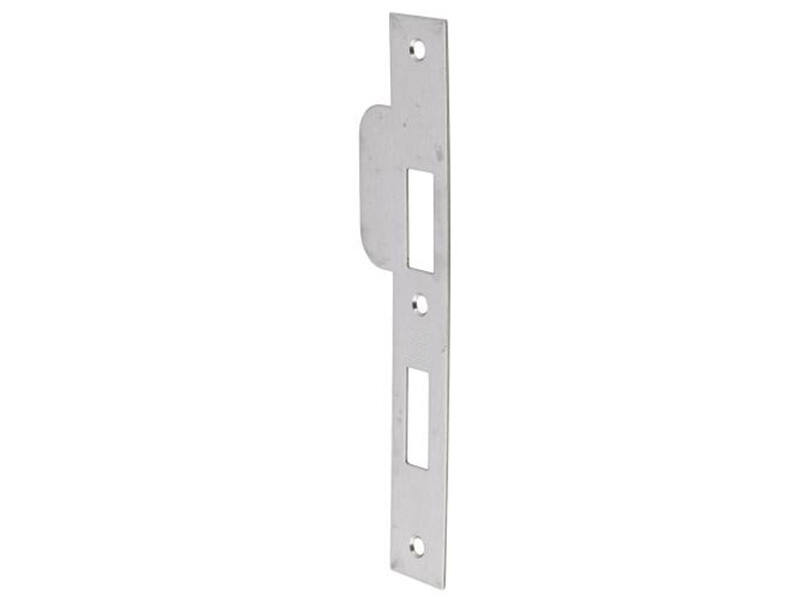 Sluitplaat RVS Din links rechthoekig PC72, 196x29mm