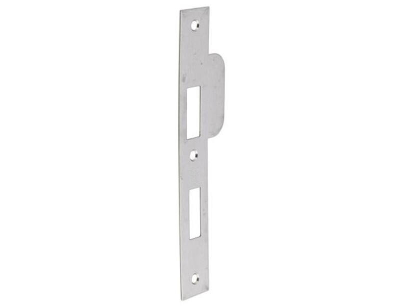 Sluitplaat RVS Din rechts rechthoekig PC72, 196x29mm