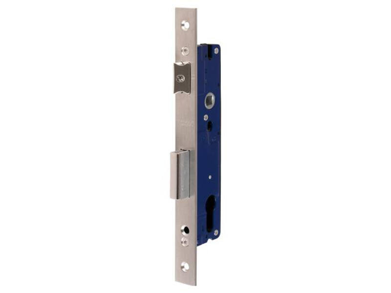 Smaldeurslot RVS doornmaat 20mm PC92, rechthoekig 240x22mm