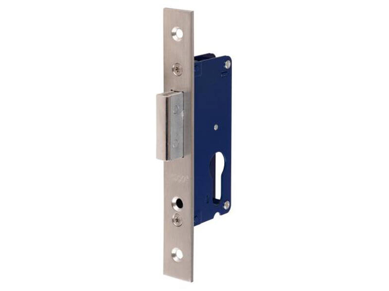 Smaldeurkastslot RVS doornmaat 35mm, rechthoekig 168x22mm