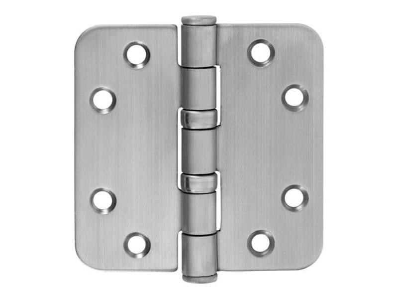 Kogellagerscharnier RVS Platkop 76x76x2.5mm met ronde hoeken
