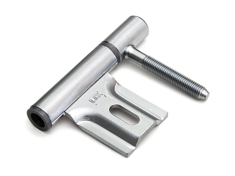 Inboorpaumelle 14mm Mat chroom voor stalen montage kozijnen, geschikt voor opdek binnendeuren