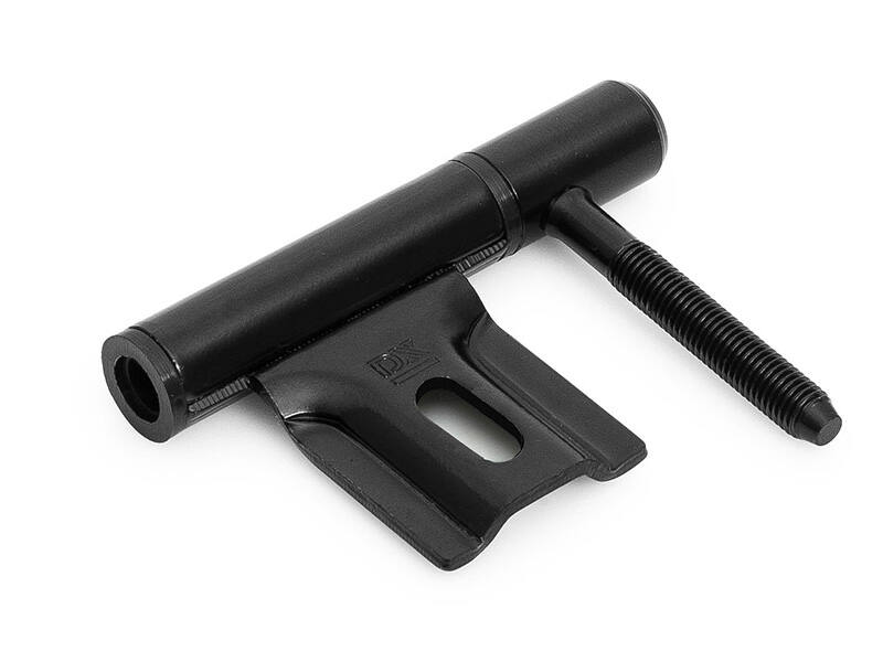 Inboorpaumelle 14mm Zwart voor stalen montage kozijnen, geschikt voor opdek binnendeuren