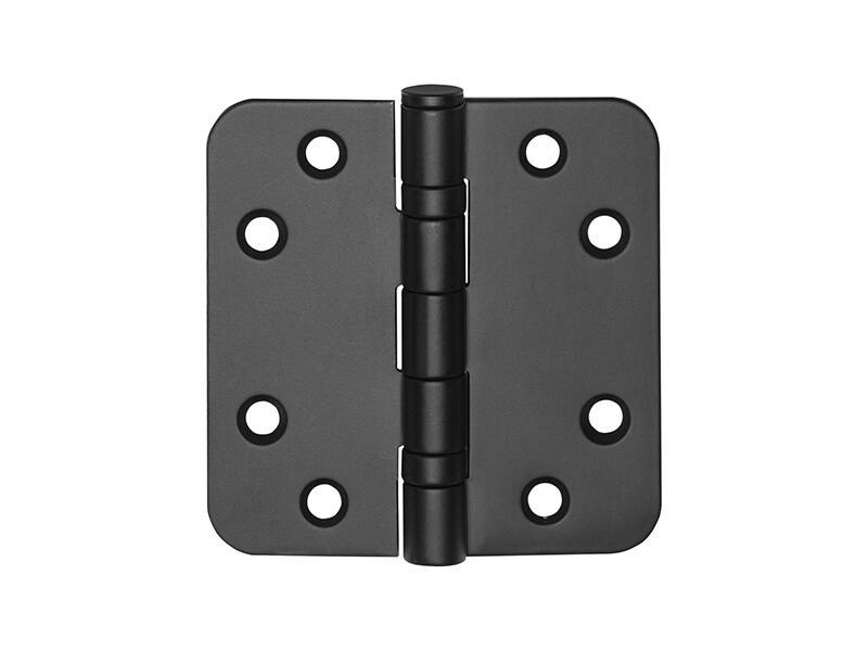 Kogellagerscharnier Mat Zwart Basics LBSA7676 Platkop met afgeronde hoeken