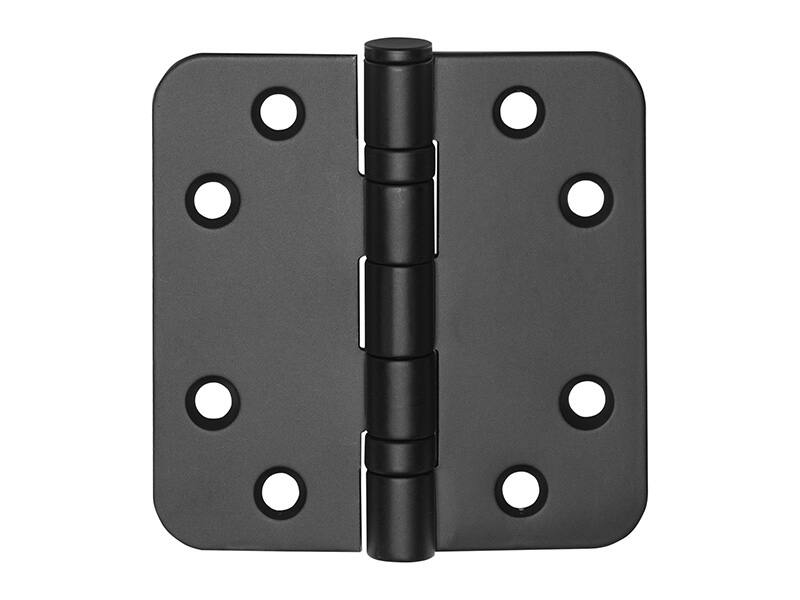 Kogellagerscharnier Mat Zwart Basics LBSA8989 platkop afgeronde hoeken