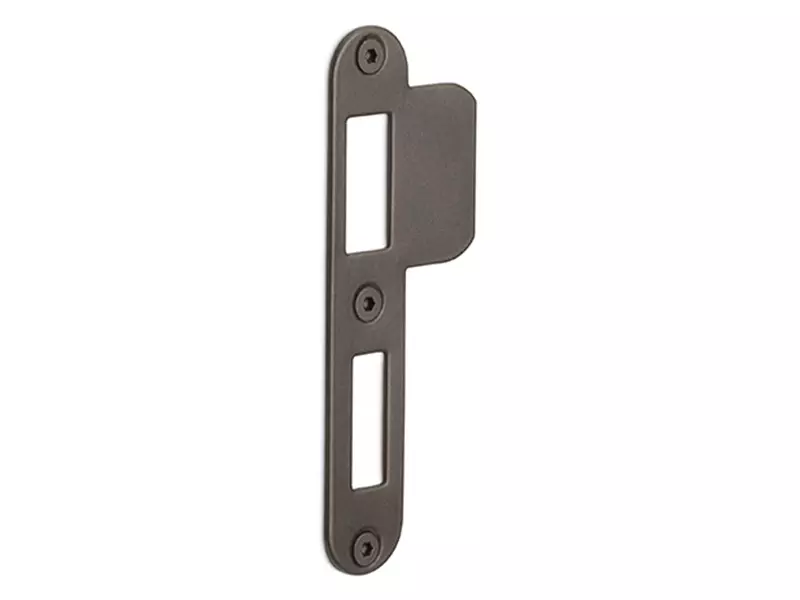 Sluitplaat Dag en nachtslot Brons afgerond 23.3x127mm
