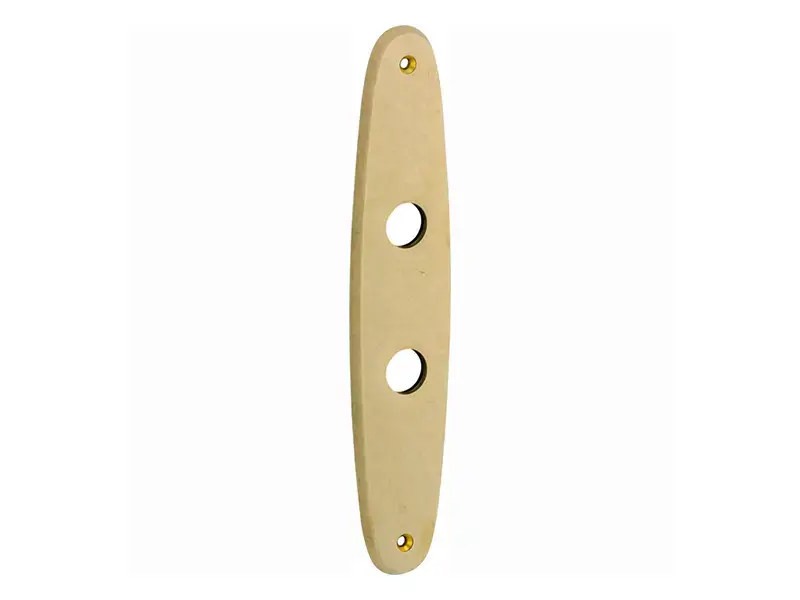 Langschild messing antiek Elips 232x45mm WC63
