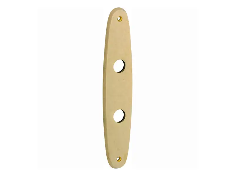 Langschild messing antiek Elips 232x45mm WC72