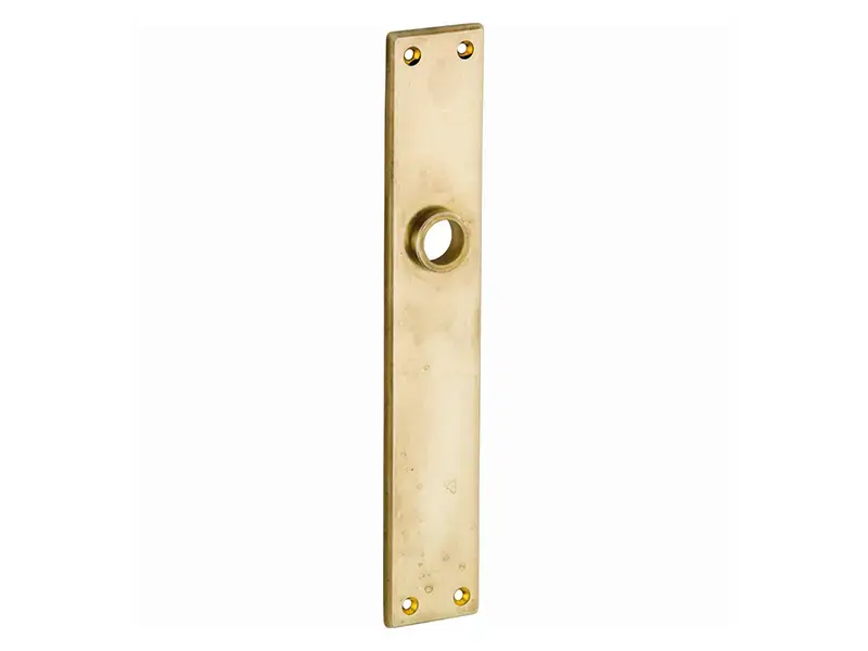 Langschild messing antiek Bauhaus 242x41mm Blind
