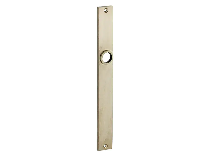 Langschild messing antiek Bauhaus 242x28mm Blind