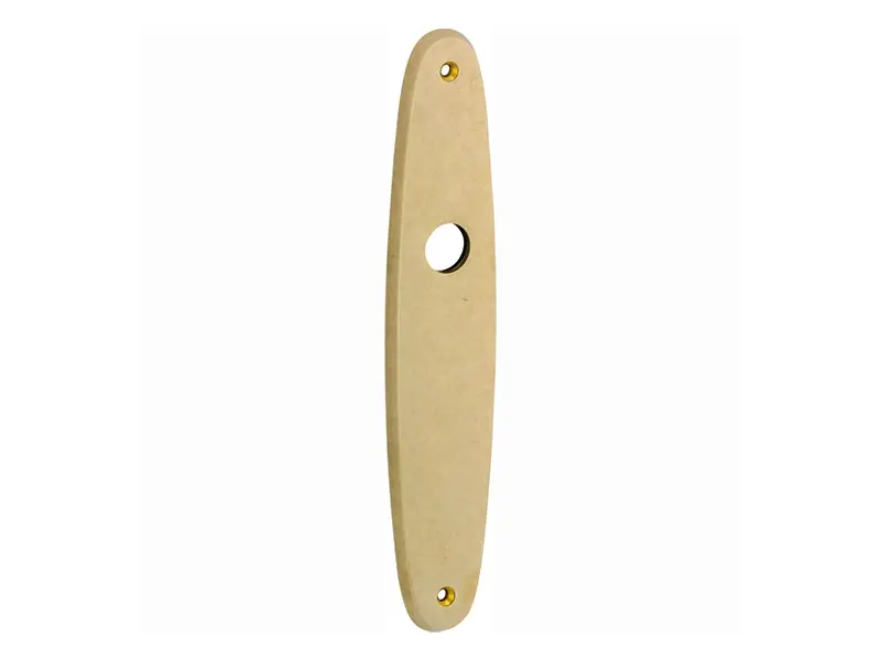 Langschild messing antiek Elips 232x45mm Blind
