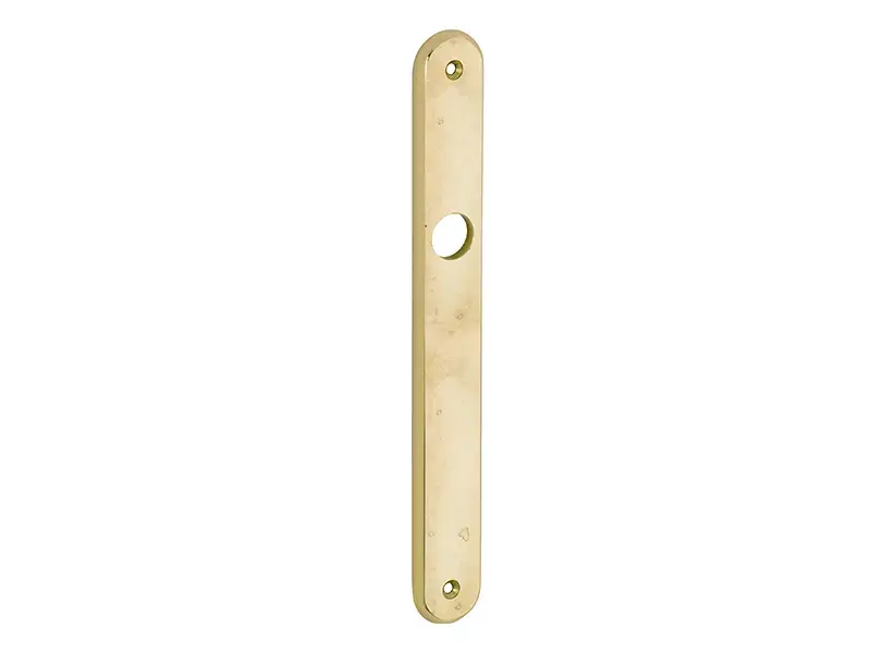 Langschild messing antiek smal 240x30mm Blind