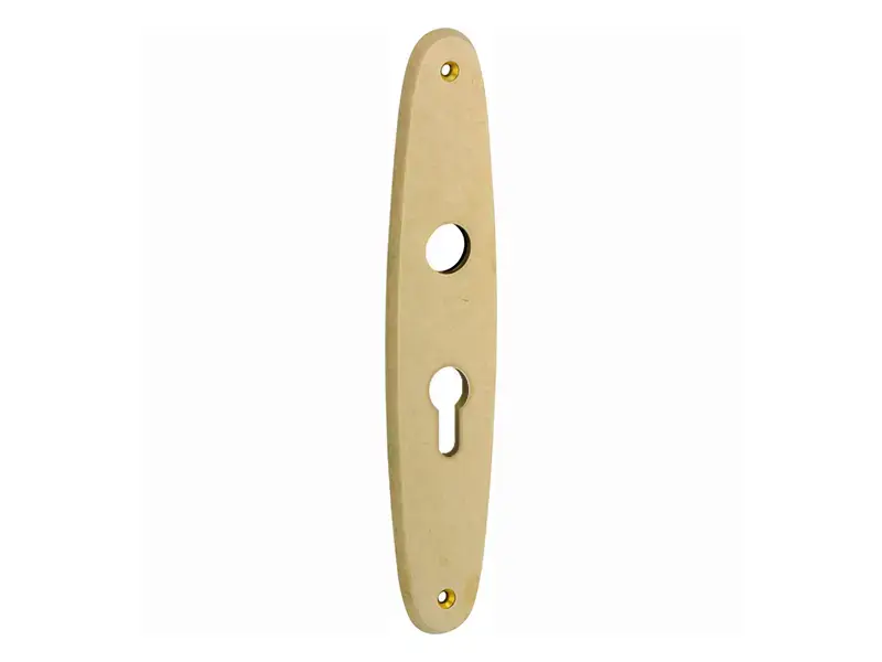 Langschild messing antiek Elips 232x45mm PC55