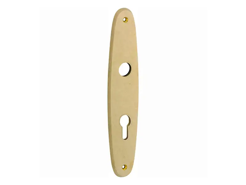 Langschild messing antiek Elips 232x45mm PC72