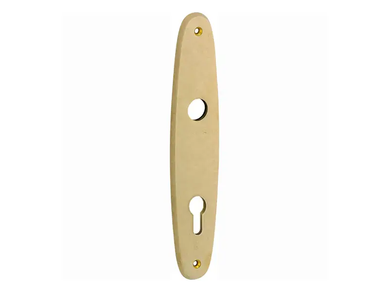 Langschild messing antiek Elips 232x45mm PC92