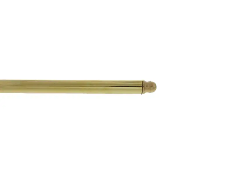 Eindknop Messing Piril voor roede 13 mm