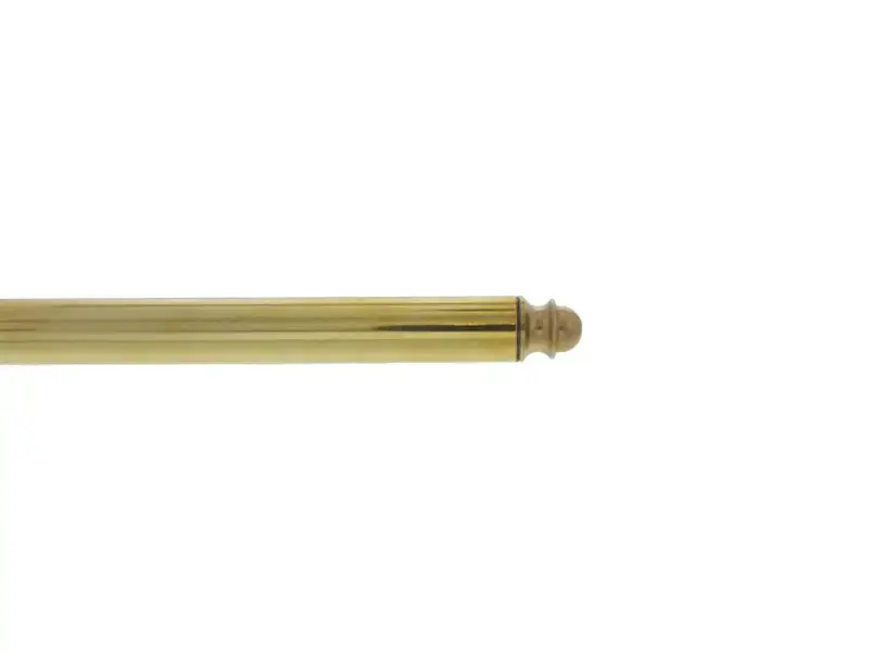 Eindknop Messing Piril voor roede 16 mm
