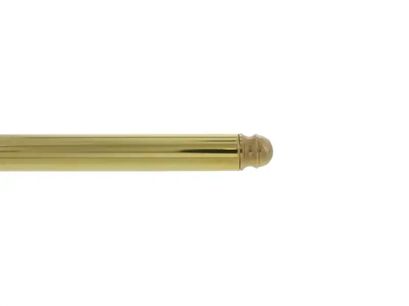 Eindknop Messing Piril voor roede 19 mm