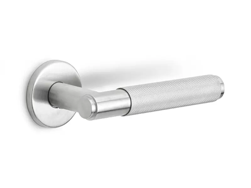 Deurkruk RVS Bolzano 22mm op ronde verende rozet