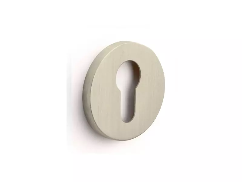 Profielcilinderrozet Champagne PVD Intro rond 52mm, 6mm dik