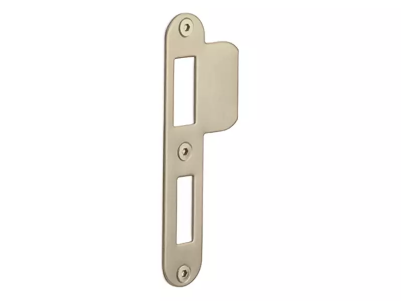 Sluitplaat Dag en nachtslot Champagne PVD afgerond 23.3x127mm