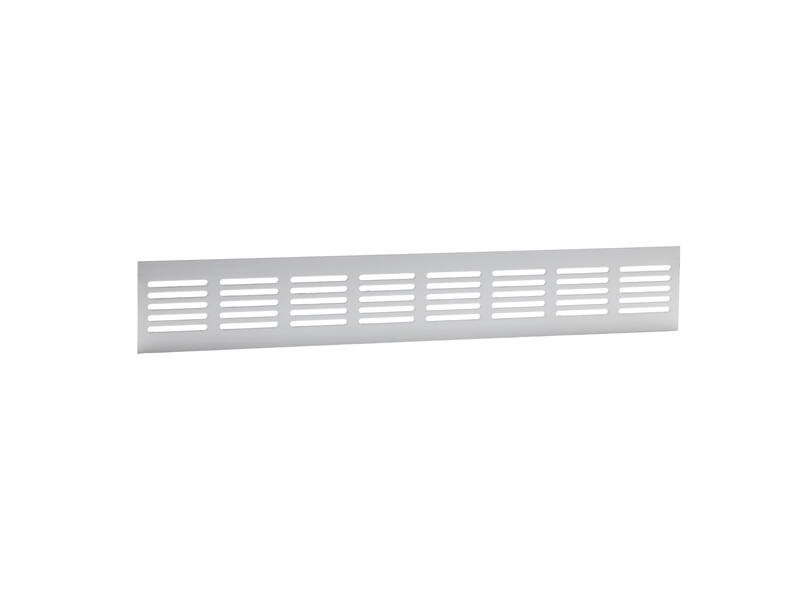 Ventilatierooster Aluminium 400x60mm, plintrooster