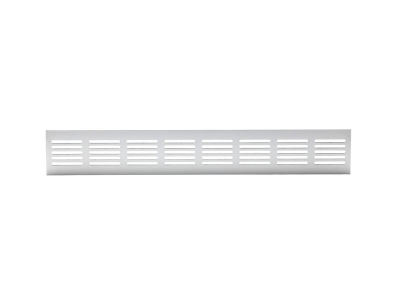 Ventilatierooster Aluminium 400x60mm, plintrooster