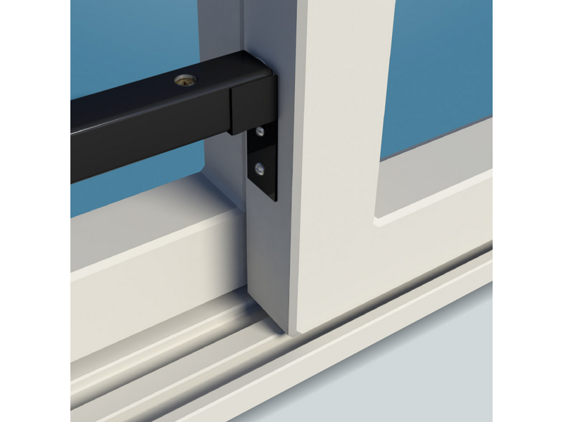 SecuBar Positioneer Houder Zwart tbv Basic Schuifpuibeveiliging