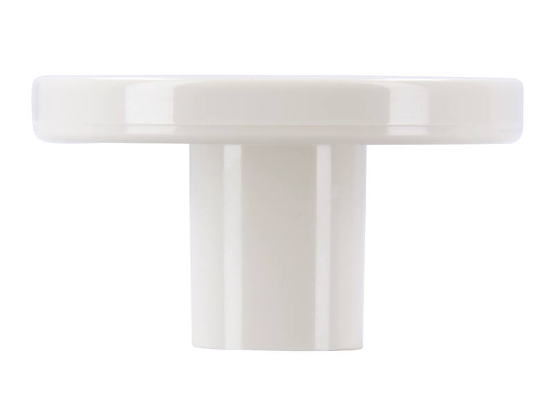 Meubelknop wit kunststof 40mm 40x40x22mm