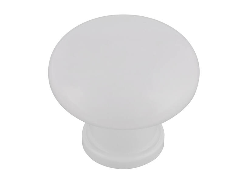 Meubelknop wit kunststof 32mm 32x32x27mm
