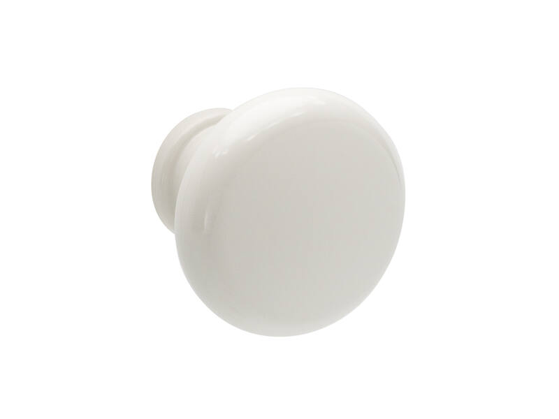 Meubelknop wit kunststof 32mm 32x32x27mm