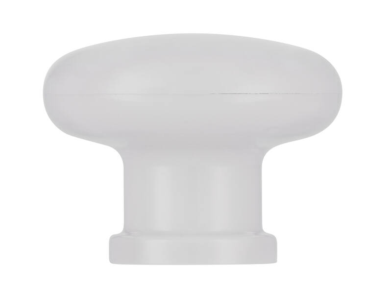 Meubelknop wit kunststof 40mm 40x40x31mm