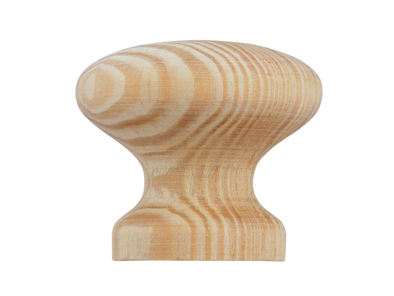 Meubelknop grenen hout 30mm 30x30x26mm