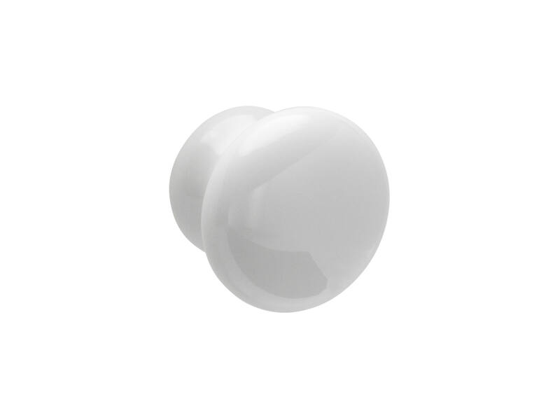Meubelknop wit porcelein 38mm 39x39x32mm