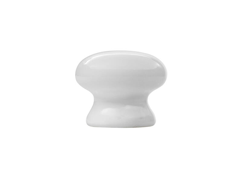 Meubelknop wit porcelein 38mm 39x39x32mm