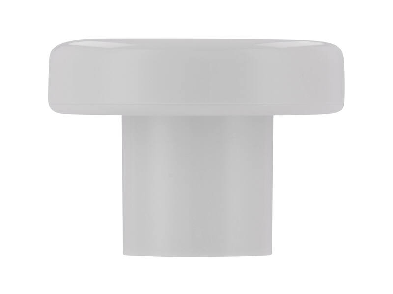 Meubelknop wit kunststof 28mm 28x28x20mm