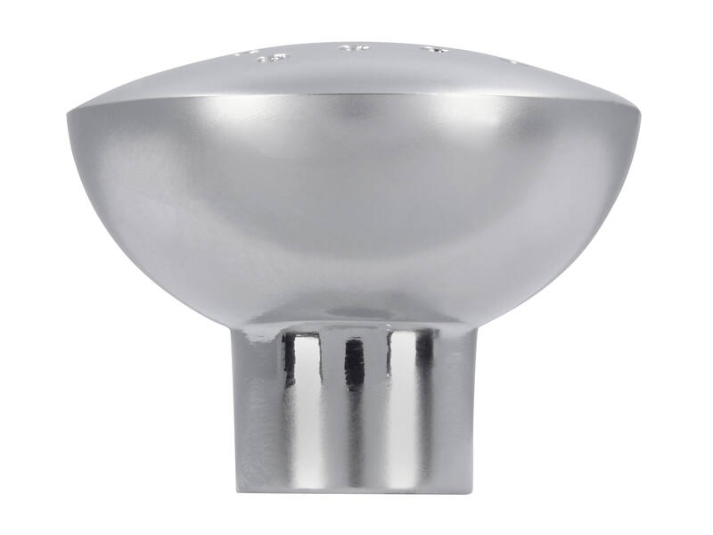 Meubelknop mat chroom 34mm 33x33x27mm
