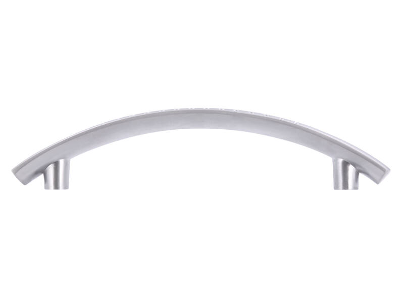 Meubelgreep mat chroom sikkel 96mm 125x17x28mm