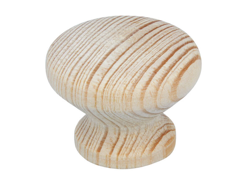 Meubelknop beuken hout 35mm 35x35x26mm
