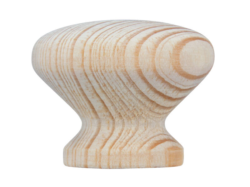 Meubelknop beuken hout 35mm 35x35x26mm
