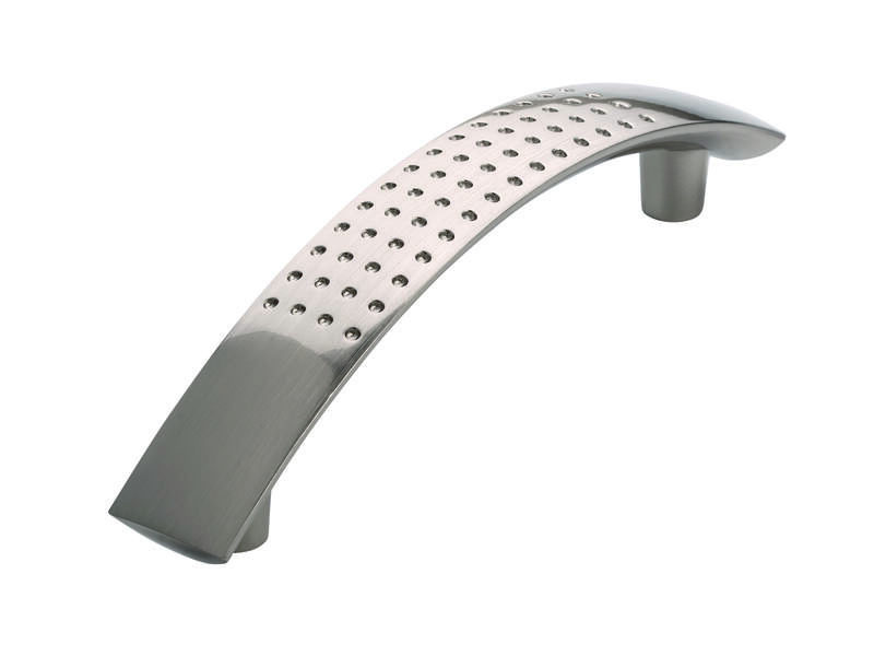 Meubelgreep RVS look sikkel 96mm 125x17x28mm