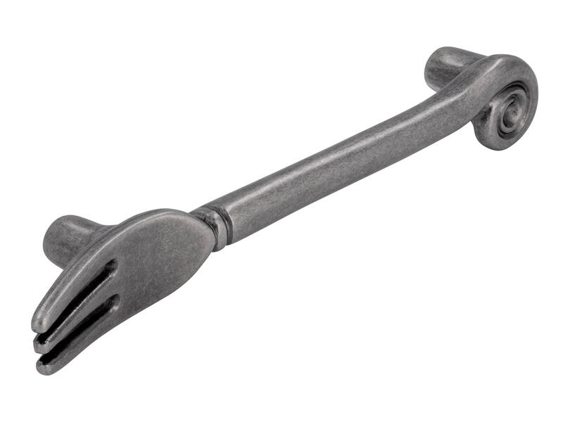 Meubelgreep tin look vork 96mm 128x19x26mm