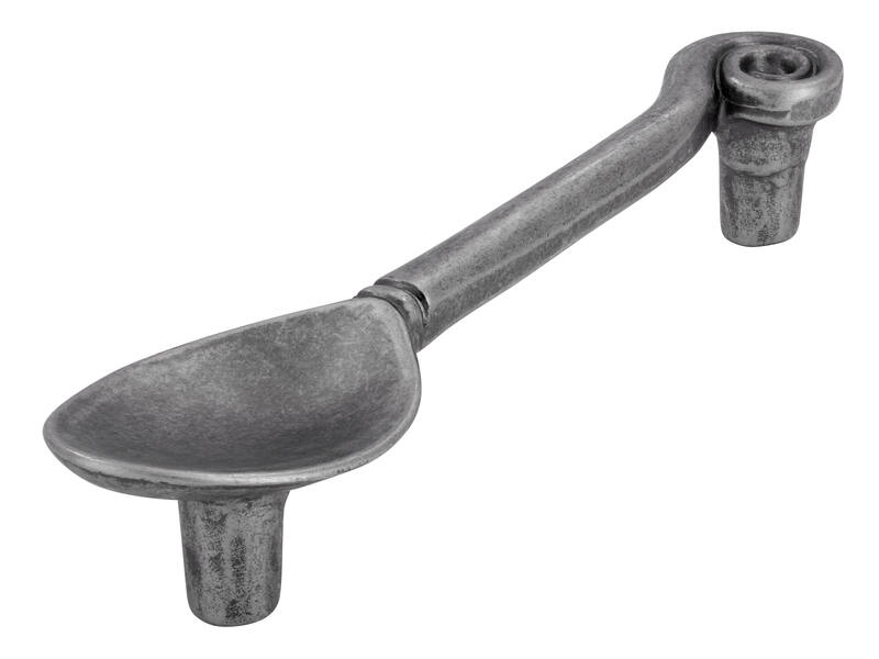Meubelgreep tin look lepel 96mm 125x30x25mm