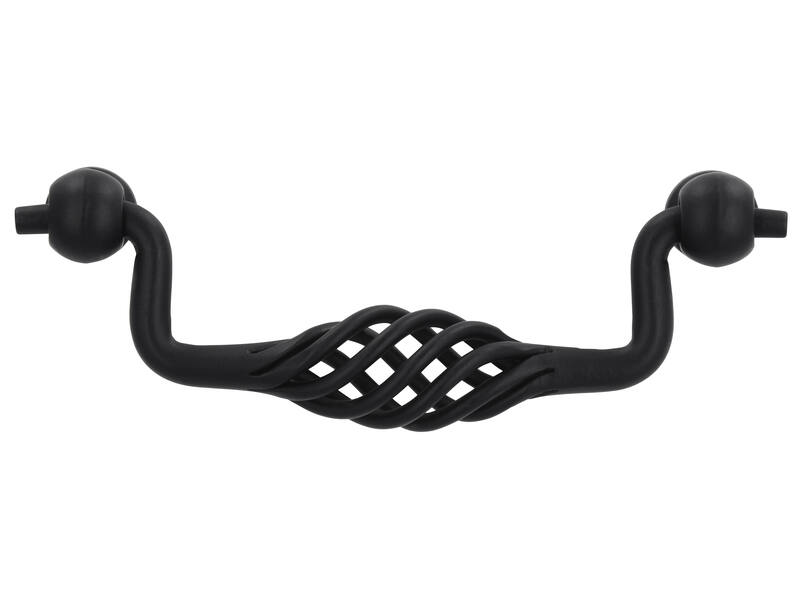 Meubeltrekker zwart Cage 96mm 115x40x23mm
