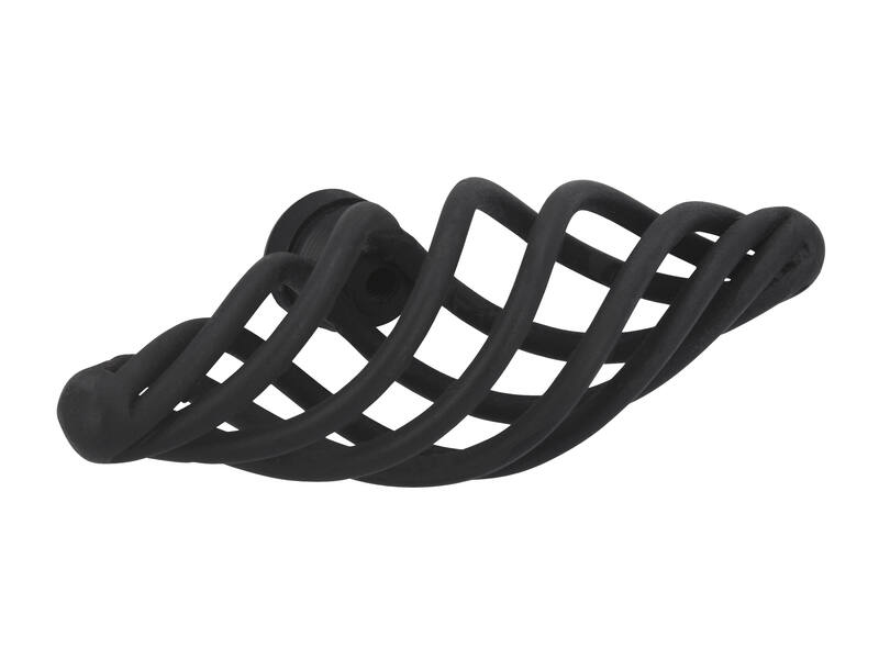 Meubelknop zwart Cage T-model 74mm 74x27x35mm
