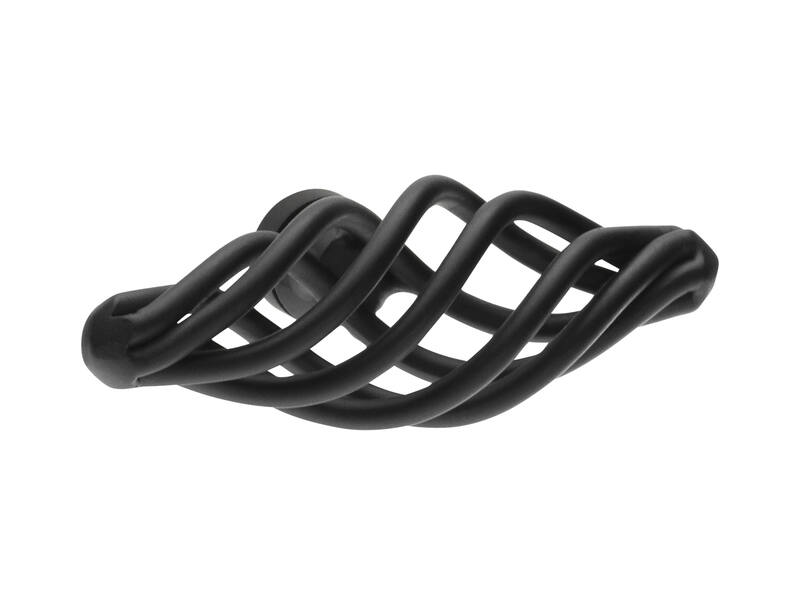 Meubelknop zwart Cage T-model 62mm 62x22x32mm