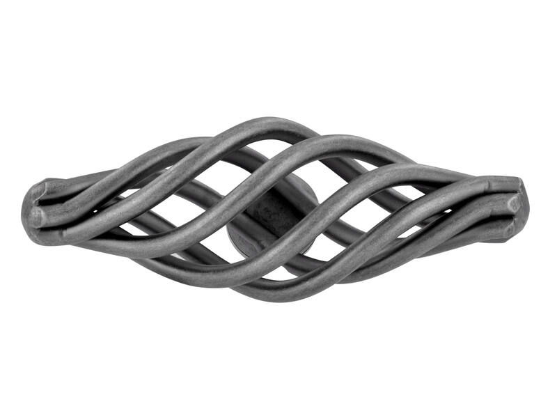 Meubelknop antiek ijzer look Cage T-model 62mmm 62x22x32mm