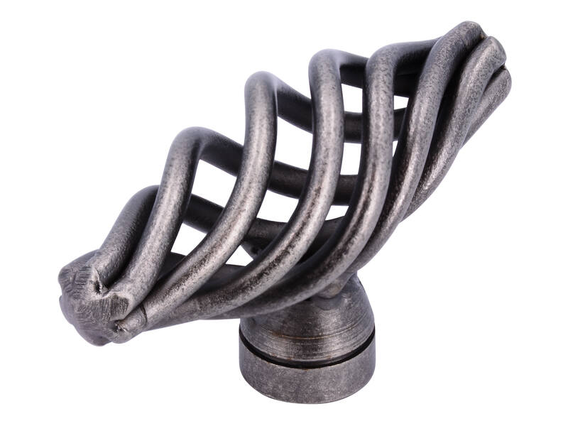 Meubelknop antiek ijzer look Cage T-model 51mm 51x20x29mm
