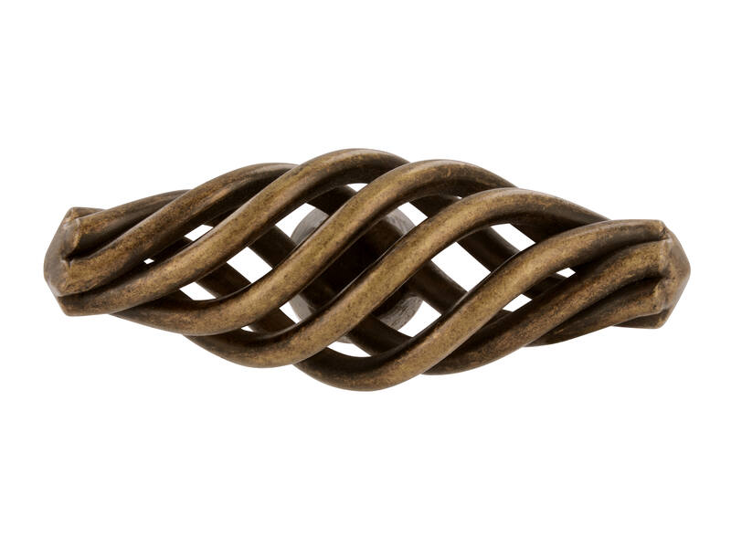 Meubelknop brons look Cage T-model 51mm 51x20x29mm