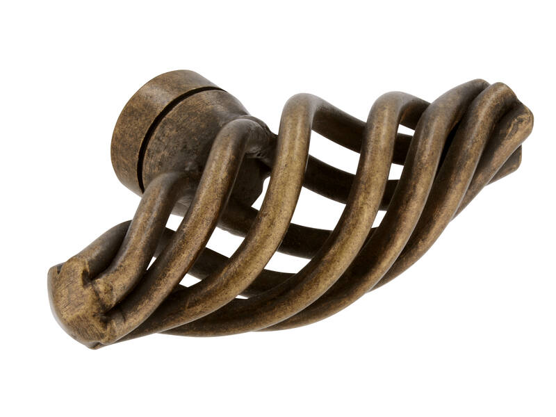 Meubelknop brons look Cage T-model 51mm 51x20x29mm
